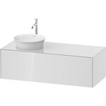 Duravit Waschtischunterbau WHITE TULIP 408x1300x550mm we hgl Waschtisch links