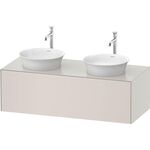Duravit Waschtischunterbau WHITE TULIP 408x1300x550mm nordic weiß seidenmatt