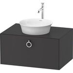 Duravit Waschtischunterbau WHITE TULIP 408x800x550mm graphit seidenmatt