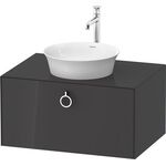 Duravit Waschtischunterbau WHITE TULIP 408x800x550mm graphit hochglanz