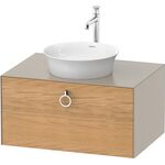 Duravit Waschtischunterbau WHITE TULIP 408x800x550mm Ei na mass / ta seidenmatt