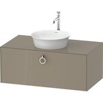 Duravit Waschtischunterbau WHITE TULIP 408x1000x550mm steingrau hochglanz