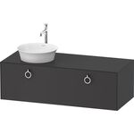 Duravit Waschtischunterbau WHITE TULIP 408x1300x550mm gra sdm Waschtisch links