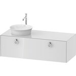 Duravit Waschtischunterbau WHITE TULIP 408x1300x550mm we hgl Waschtisch links
