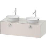 Duravit Waschtischunterbau WHITE TULIP 408x1300x550mm nordic weiß seidenmatt