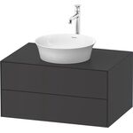 Duravit Waschtischunterbau WHITE TULIP 408x800x550mm graphit seidenmatt
