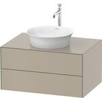Duravit Waschtischunterbau WHITE TULIP 408x800x550mm taupe seidenmatt