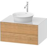 Duravit Waschtischunterbau WHITE TULIP 408x800x550mm Ei na mass / we hochglanz
