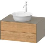 Duravit Waschtischunterbau WHITE TULIP 408x800x550mm Ei na mass /steingrau hgl