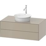 Duravit Waschtischunterbau WHITE TULIP 408x1000x550mm taupe seidenmatt