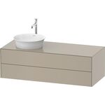 Duravit Waschtischunterbau WHITE TULIP 408x1300x550mm ta sdm Waschtisch links