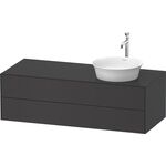 Duravit Waschtischunterbau WHITE TULIP 408x1300x550mm gra sdm Waschtisch rechts