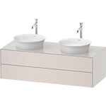 Duravit Waschtischunterbau WHITE TULIP 408x1300x550mm nordic weiß seidenmatt