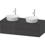 Duravit Waschtischunterbau WHITE TULIP 408x1300x550mm graphit hochglanz