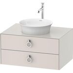Duravit Waschtischunterbau WHITE TULIP 410x800x550mm nordic weiß seidenmatt