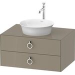Duravit Waschtischunterbau WHITE TULIP 410x800x550mm steingrau hochglanz