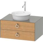 Duravit Waschtischunterbau WHITE TULIP 410x800x550mm Ei na mass / Steingr sdm
