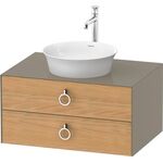 Duravit Waschtischunterbau WHITE TULIP 410x800x550mm Ei na mass /steingrau hgl