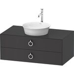 Duravit Waschtischunterbau WHITE TULIP 408x1000x550mm graphit seidenmatt
