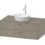 Duravit Waschtischunterbau WHITE TULIP 408x1000x550mm steingrau hochglanz