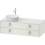 Duravit Waschtischunterbau WHITE TULIP 408x1300x550mm we sdm Waschtisch links