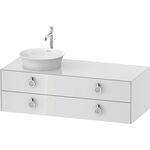 Duravit Waschtischunterbau WHITE TULIP 408x1300x550mm we hgl Waschtisch links