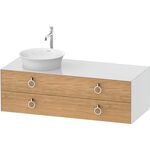 Duravit Waschtischunterbau WHITE TULIP 408x1300x550mm Ei na mass / we hgl WT li