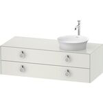 Duravit Waschtischunterbau WHITE TULIP 408x1300x550mm we sdm Waschtisch rechts