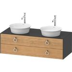 Duravit Waschtischunterbau WHITE TULIP 408x1300x550mm Ei na mass /graphit hgl