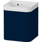 Duravit Waschtischset HAPPY D.2 PLUS 400x360mm o HL nachtblau seidenmatt