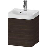 Duravit Waschtischset HAPPY D.2 PLUS 400x360mm e Hahnloch nussbaum gebürstet