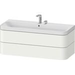 Duravit Waschtischset HAPPY D.2 PLUS 1175x490mm o Hahnloch nussbaum gebürstet