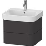 Duravit WTU HAPPY D.2 PLUS 575x490mm 2 Schubk gra s-matt o ES