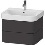 Duravit WTU HAPPY D.2 PLUS 625x490mm 2 Schubk gra s-matt o ES
