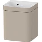 Duravit Waschtischset HAPPY D.2 PLUS Türansch li 400x360mm e HL ta seidenmatt