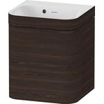 Duravit Waschtischset HAPPY D.2 PLUS Türansch li 400x360mm e HL NB gebürstet