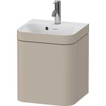 Duravit Waschtischset HAPPY D.2 PLUS Türansch li 400x360mm o HL ta seidenmatt