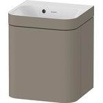 Duravit Waschtischset HAPPY D.2 PLUS Türansch re 400x360mm e HL Steingr sdm