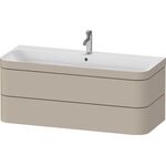 Duravit Waschtischset HAPPY D.2 PLUS 2 Schubk 1175x490mm o HL ta seidenmatt