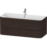 Duravit Waschtischset HAPPY D.2 PLUS 2 Schubk 1175x490mm o HL NB gebürstet