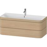 Duravit Waschtischset HAPPY D.2 PLUS 2 Schubk 1175x490mm o HL medi eiche