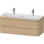 Duravit Waschtischset HAPPY D.2 PLUS 2 Schubk 1175x490mm o HL medi eiche