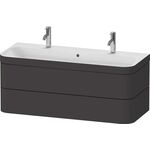 Duravit Waschtischset HAPPY D.2 PLUS 2 Schubk 1175x490mm o HL gra supermatt