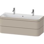 Duravit Waschtischset HAPPY D.2 PLUS 2 Schubk 1175x490mm o HL ta seidenmatt