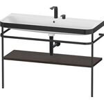 Duravit Waschtischset HAPPY D.2 PLUS 1175x490mm 2 HL nussbaum gebürstet