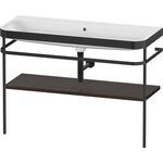 Duravit Waschtischset HAPPY D.2 PLUS 1175x490mm o Hahnloch nussbaum gebürstet