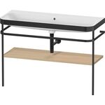 Duravit Waschtischset HAPPY D.2 PLUS 1175x490mm o Hahnloch mediterrane eiche