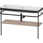 Duravit Waschtischset HAPPY D.2 PLUS 1175x490mm ohne Hahnloch leinen