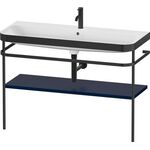 Duravit Waschtischset HAPPY D.2 PLUS 1175x490mm e HL nachtblau seidenmatt