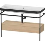 Duravit Waschtischset HAPPY D.2 PLUS 1175x490mm o Hahnloch mediterrane eiche